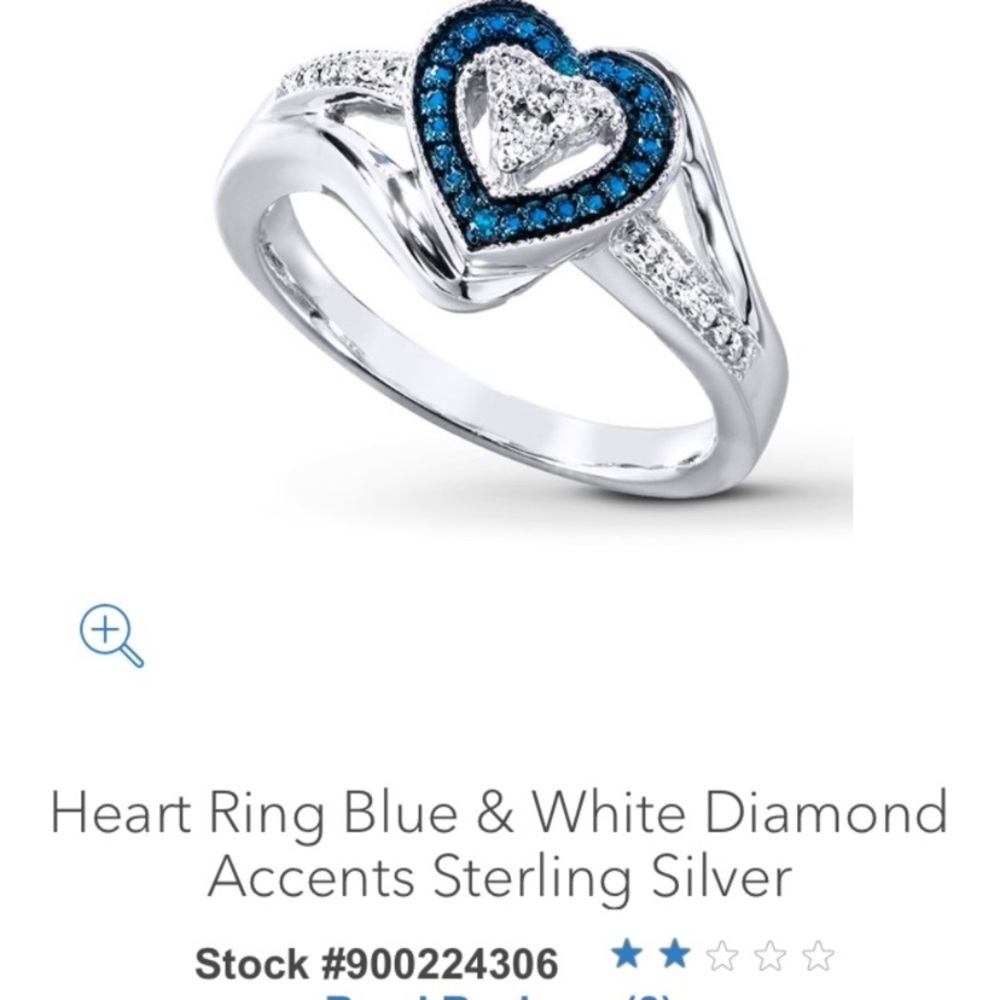 KAY JEWELERS Heart sterling silver ring